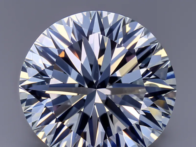 A high-quality lab-grown diamond being held by jeweler's tweezers