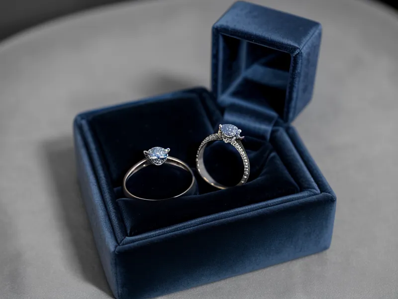 Comparison of traditional and modern minimalist engagement ring settings
