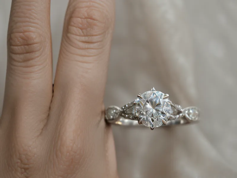 engagement ring shopping under $3,000, budget jewelry laid out with no financing paperwork in sight