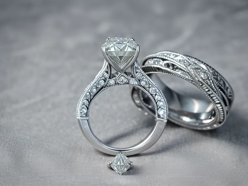 lab-grown diamond engagement ring displayed in a boutique velvet box
