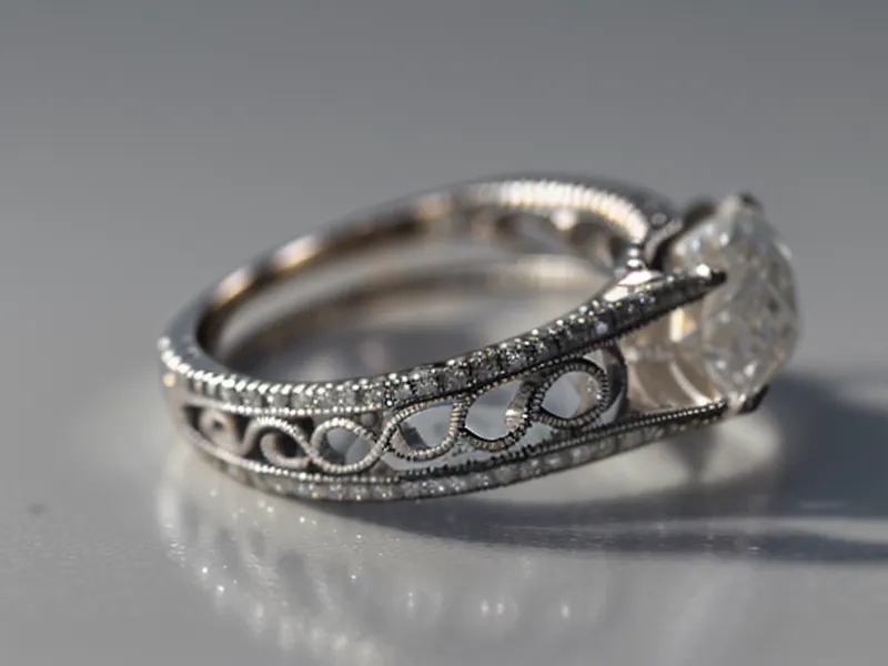 Two lab-grown diamond engagement rings compared side by side for clarity and value