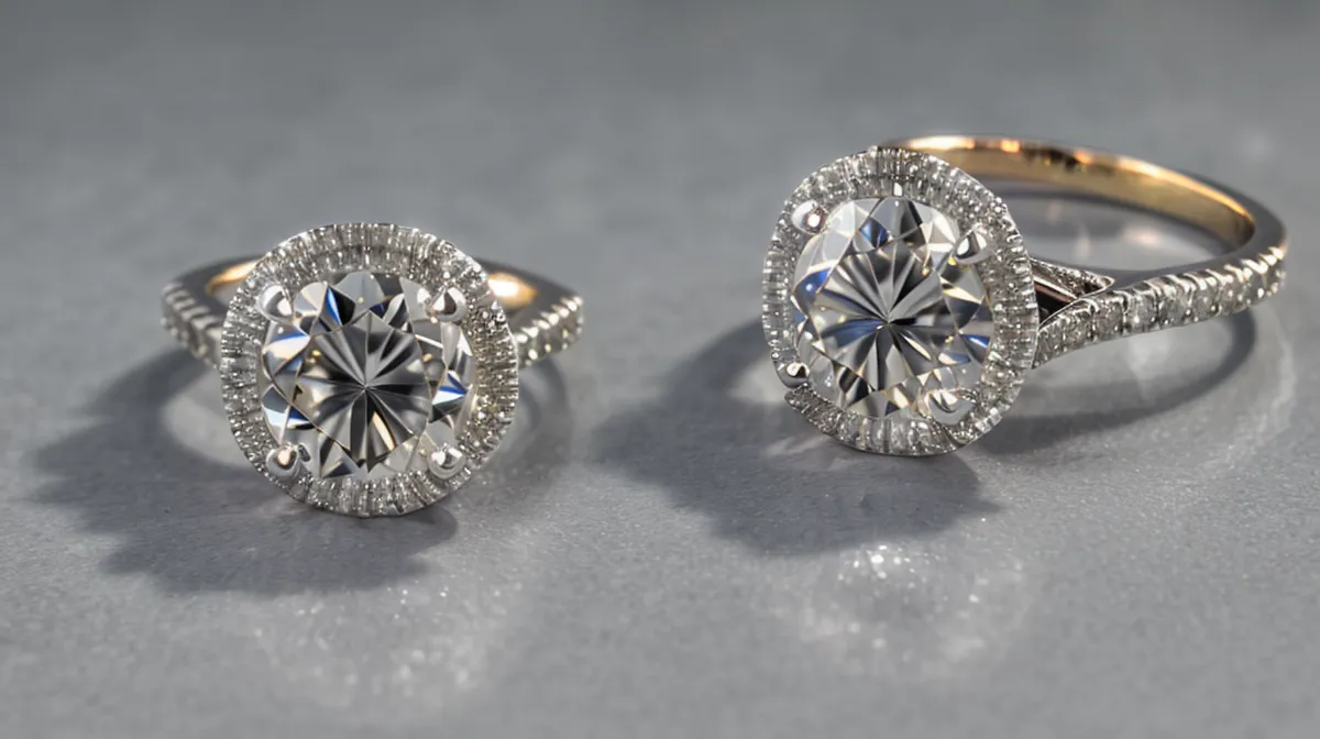 Lab-grown diamond engagement ring compared against mall jewelry store pricing near King Street