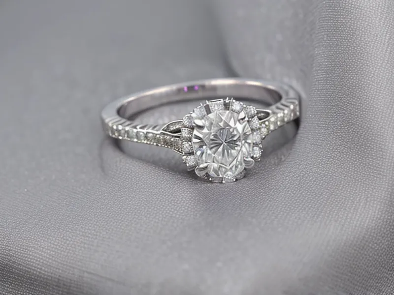 A modern gold bezel set engagement ring on a wooden surface.
