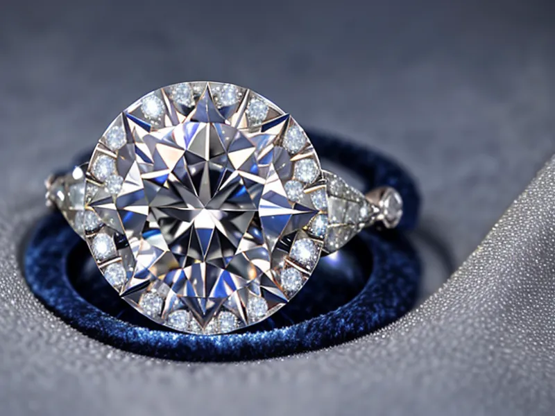 Close-up of a diamond held with tweezers over a velvet tray during an engagement ring shopping comparison at Reeds Jewelers