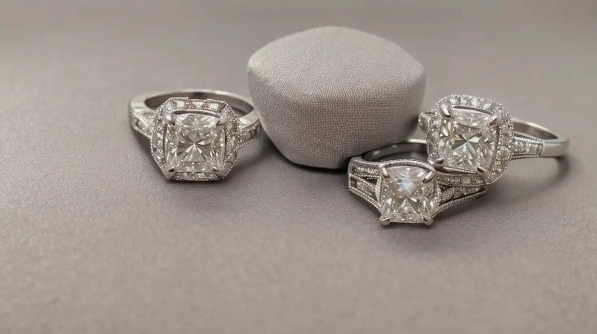 Round vs princess cut diamond engagement rings compared side by side