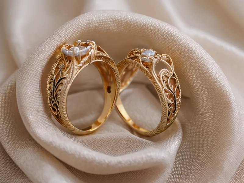 Engagement ring case at a Reeds Jewelers showroom during an in-person diamond comparison