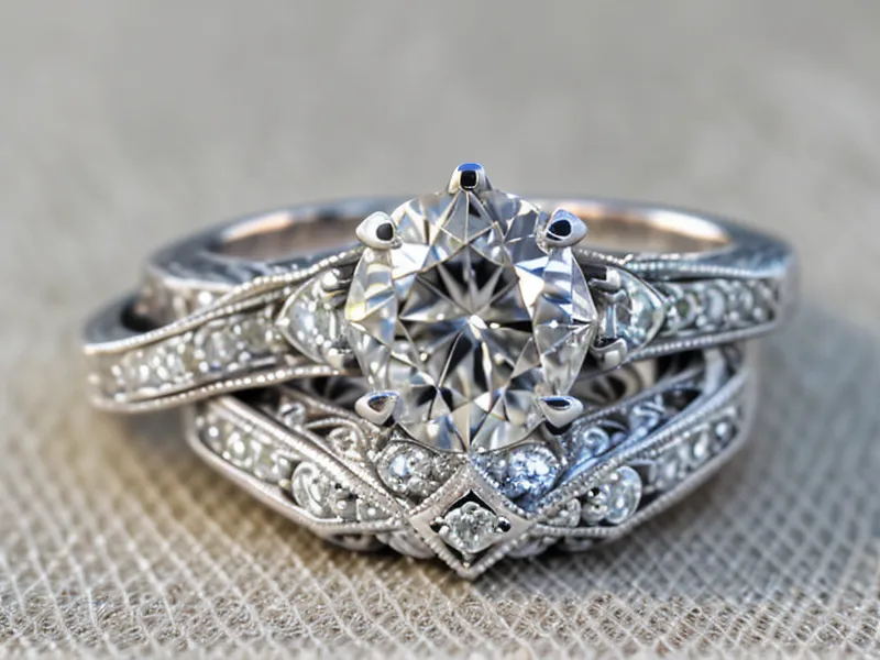 A digital 3D CAD rendering of a custom engagement ring design