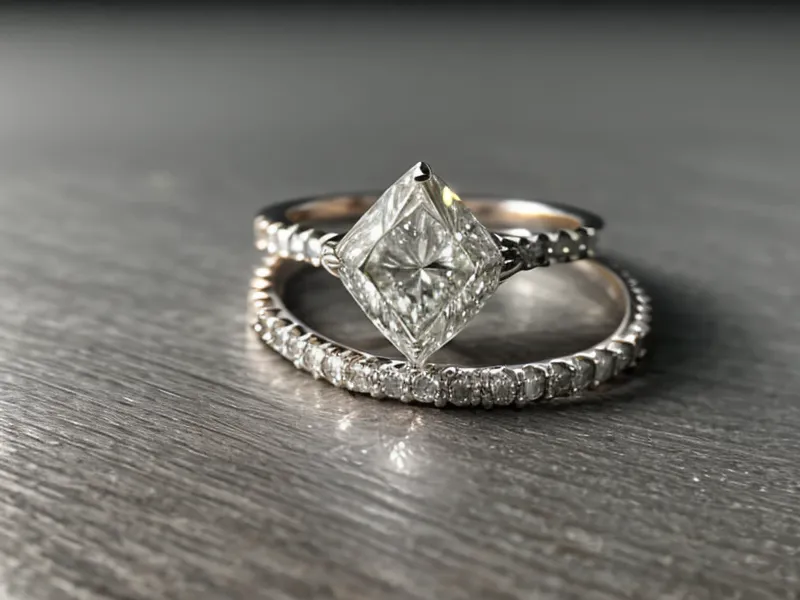 Trimmed corners and low prongs on a durable radiant cut diamond ring