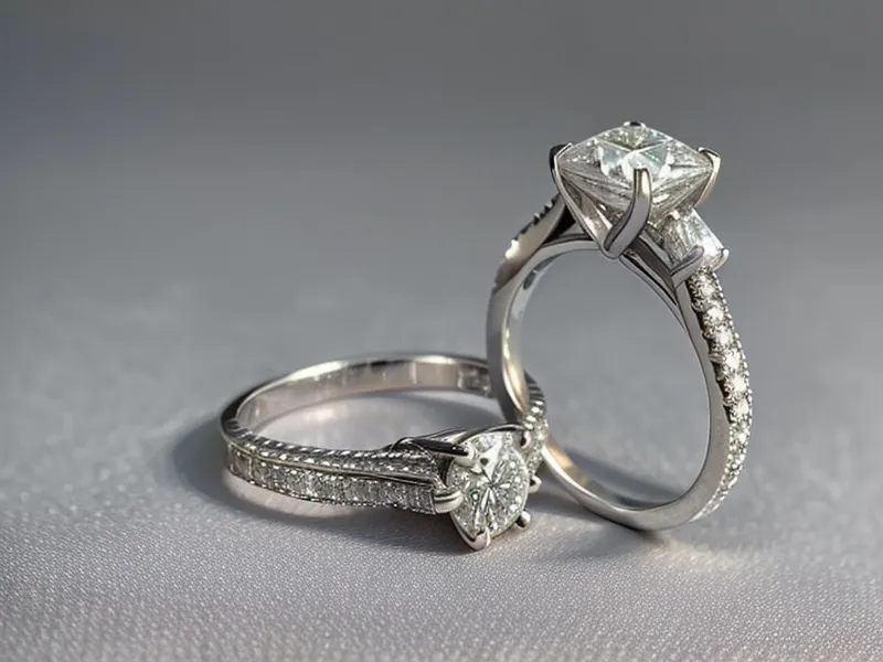 Jeweler's loupe beside a diamond grading report used to check lab-grown engagement ring certification