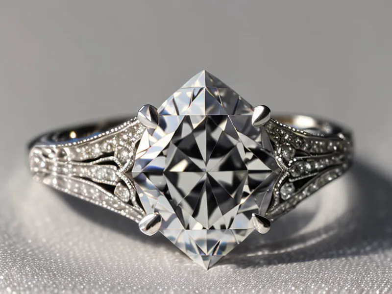 Side view of a custom engagement ring setting showing the prong craftsmanship worth inspecting